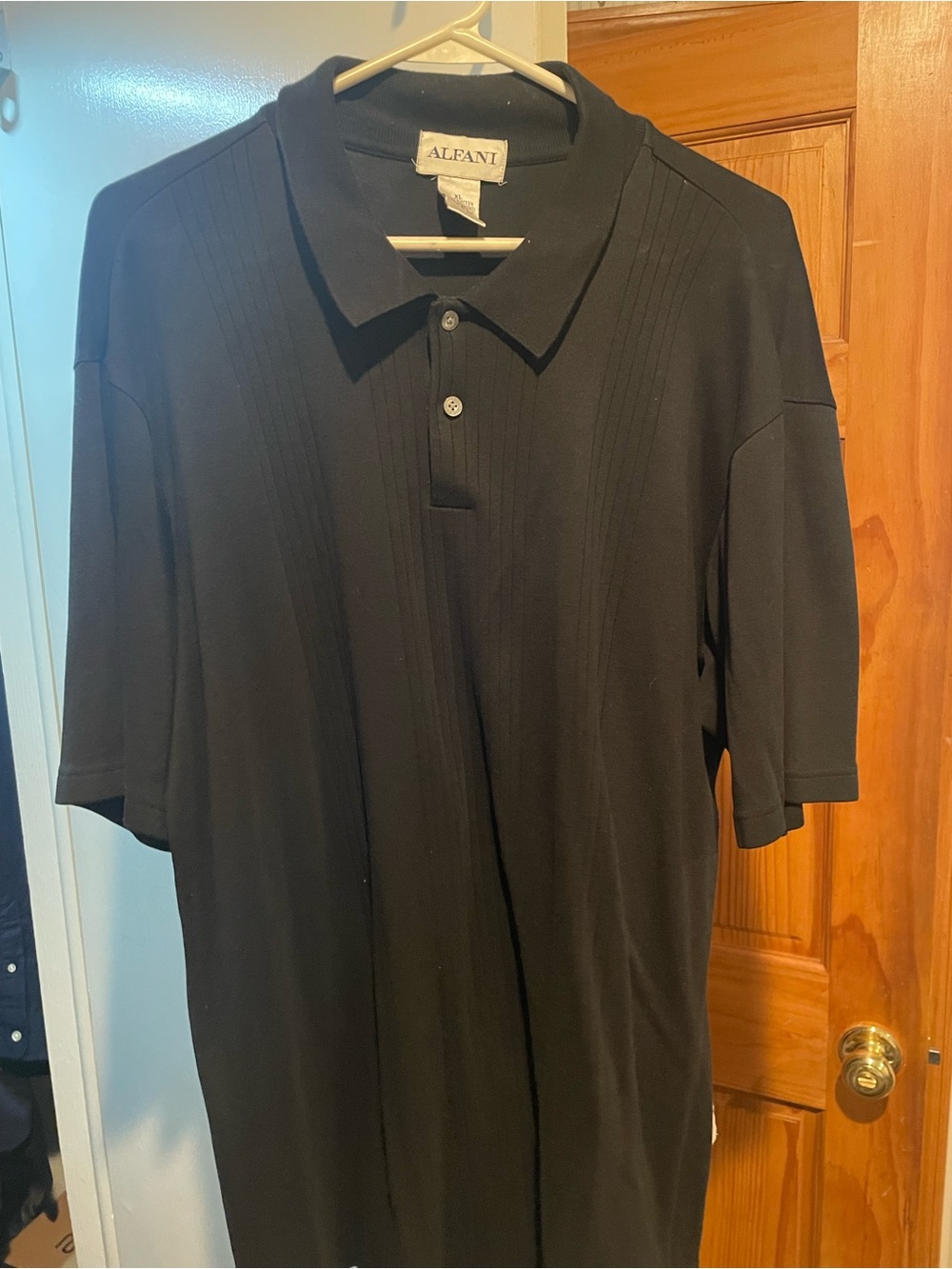Alfani Men’s Black Polo Shirt Size XL